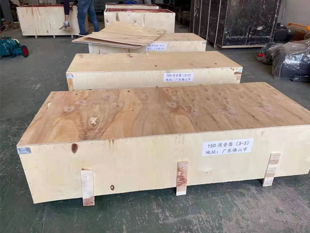 羅茨鼓風機消音器 開工啦!發(fā)往佛山XQSSR150羅茨鼓風機 30KW4臺(圖2)